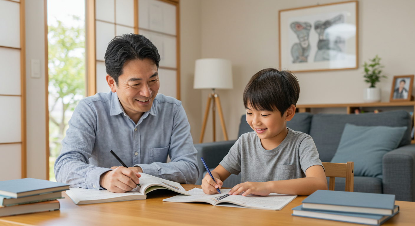 温かい家庭学習サポート風景 - 千葉市・市原市専門不登校支援